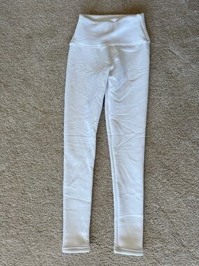 White Fleece Lined Leggings